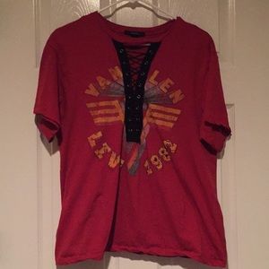 Forever 21 Van Halen tie up top